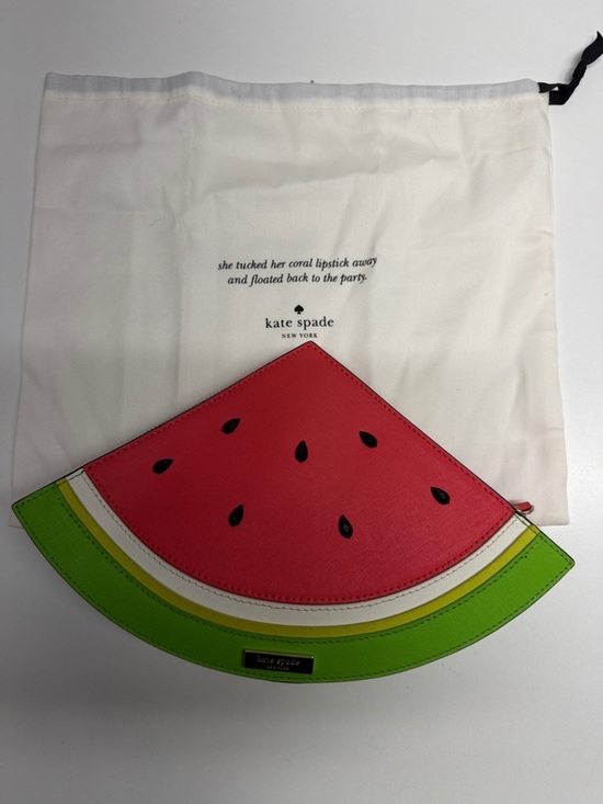 kate spade Handbags - Kate Spade Watermelon Make a Splash Clutch Zip Around Iconic 3D Purse Pink Green